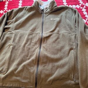 Columbia Fleece Jacket Green Men’s Size XL
